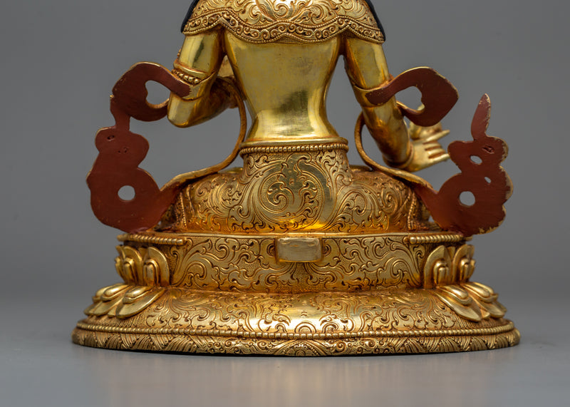 Traditional Dukar Golden Statue | Goddess of the White Parasol