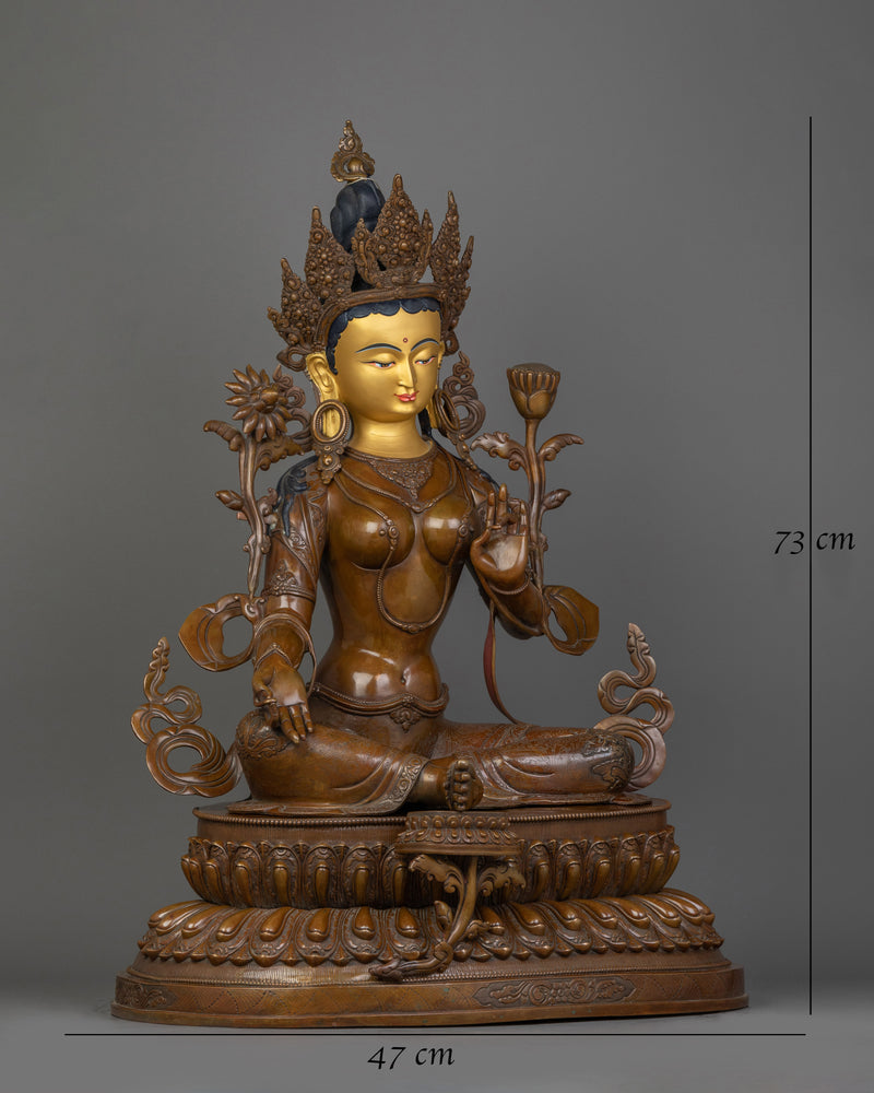 oxidized-green-tara-sculpture