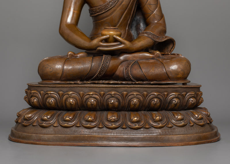 Oxidized 24.8 Inches Amitabha Buddha Statue | The Buddha of Infinite Light