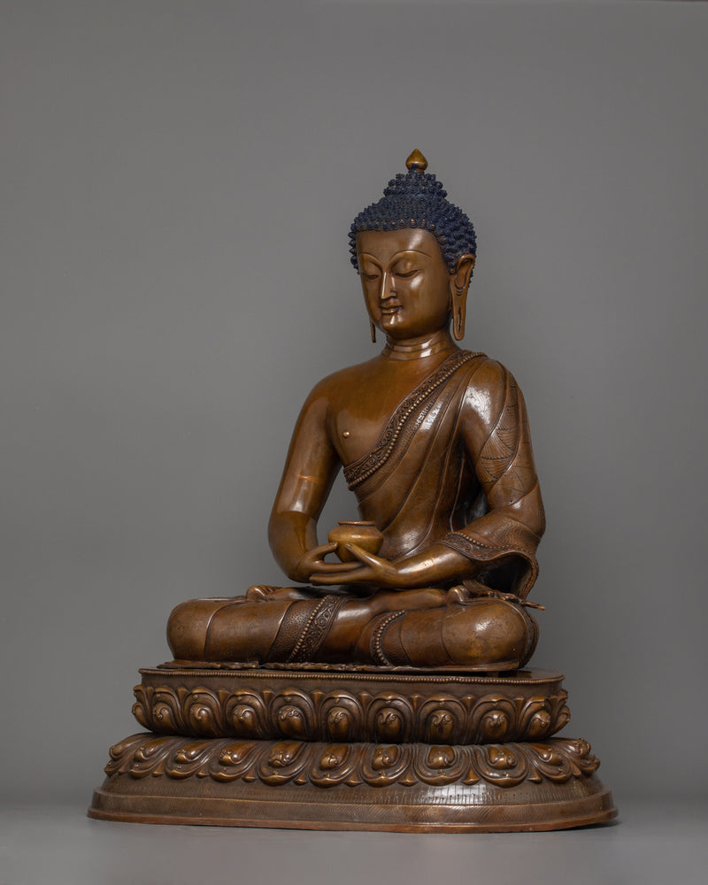 Oxidized 24.8 Inches Amitabha Buddha Statue | The Buddha of Infinite Light