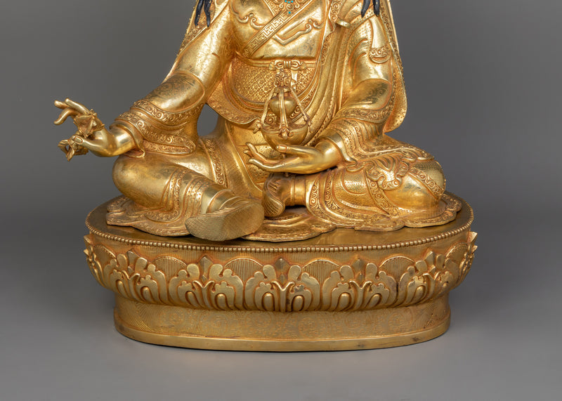 Tantric Buddhist Vajra Master Padmasambhava Statue | Revered Deity Guru Rinpoche