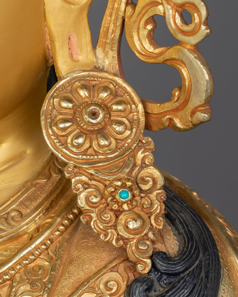 Tantric Buddhist Vajra Master Padmasambhava Statue | Revered Deity Guru Rinpoche