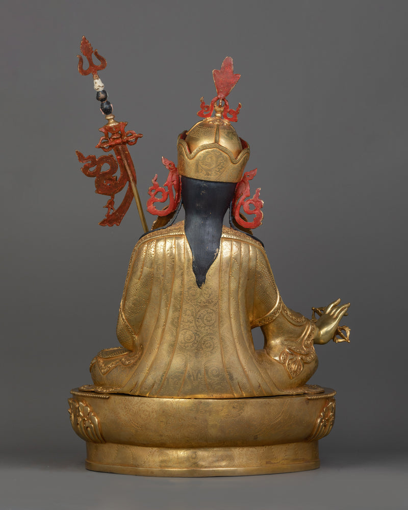 Tantric Buddhist Vajra Master Padmasambhava Statue | Revered Deity Guru Rinpoche