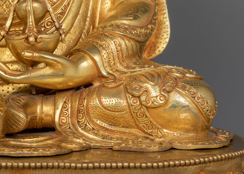 Tantric Buddhist Vajra Master Padmasambhava Statue | Revered Deity Guru Rinpoche