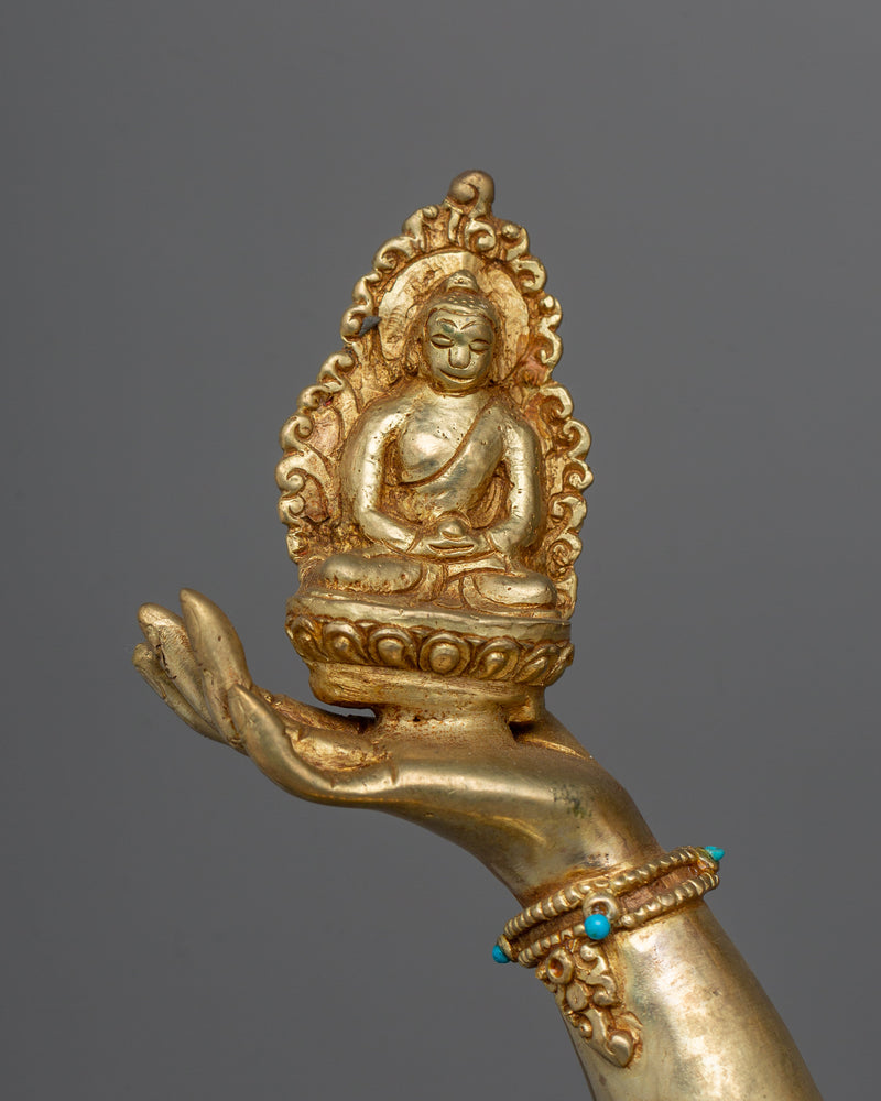 Handmade Ushnishavijaya "Namgyalma" Statue | Traditional Buddhist Art