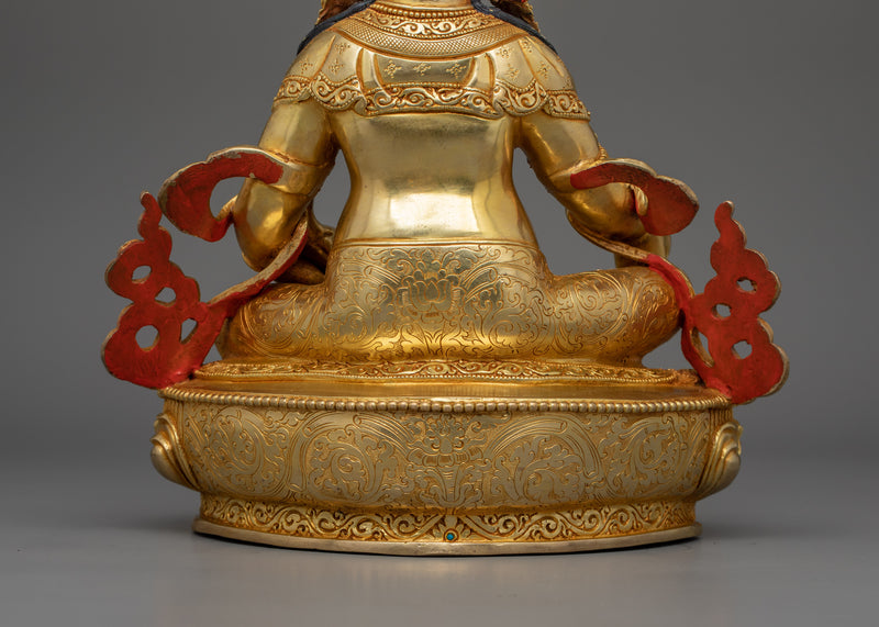 Buddhist Statue of Dzambhala | 24k Gold Gilded Artwork