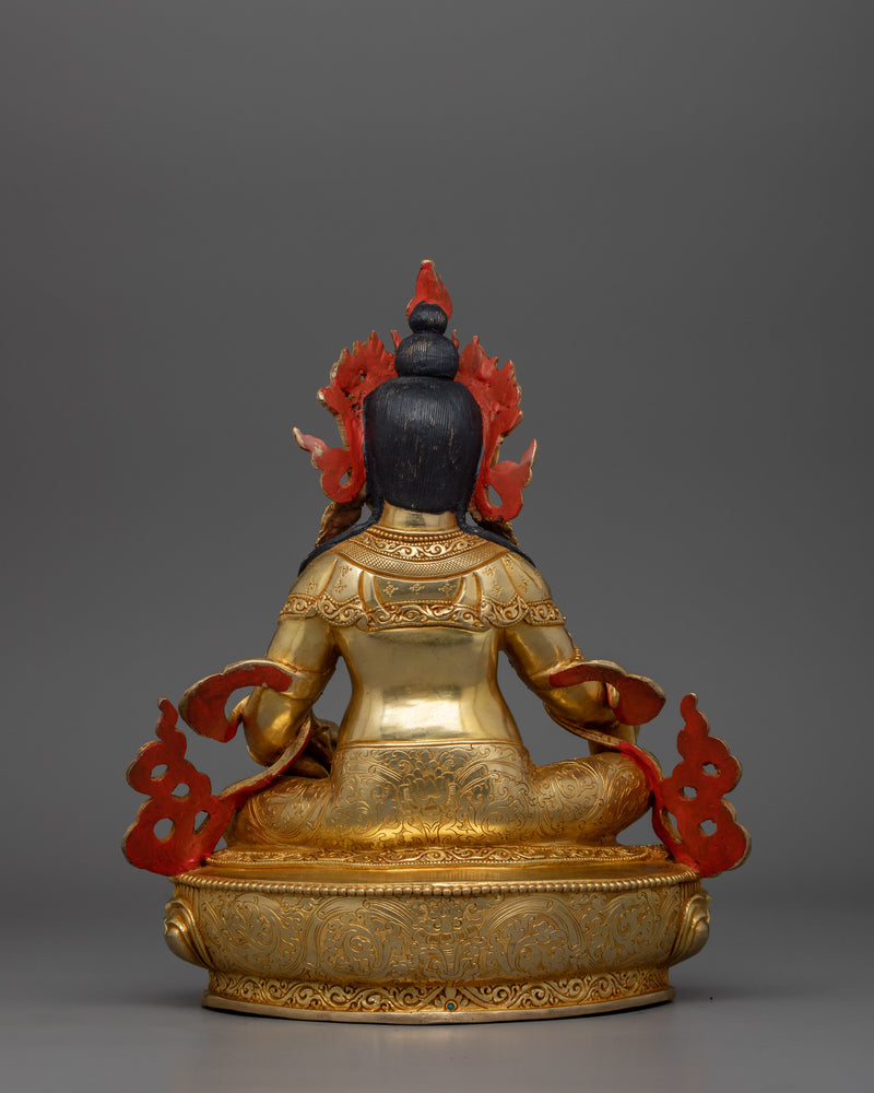 Buddhist Statue of Dzambhala | 24k Gold Gilded Artwork