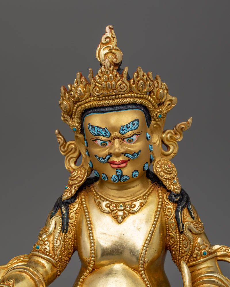 Buddhist Statue of Dzambhala | 24k Gold Gilded Artwork