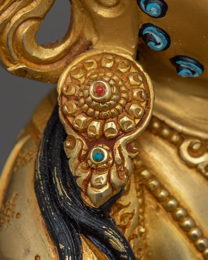 Buddhist Statue of Dzambhala | 24k Gold Gilded Artwork