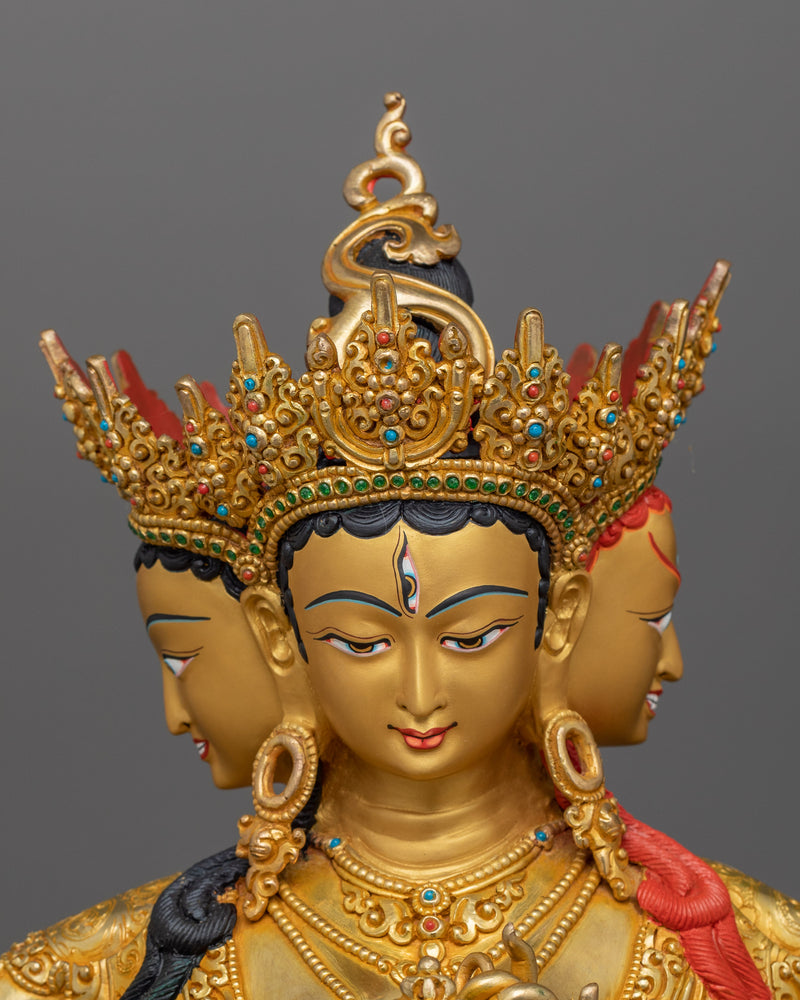 Namgyalma Longevity Female Deity Statue | Handcarved Enlightened Dakini Figurine