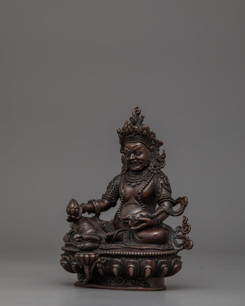 Tibetan Dzambhala Buddhist Deity Statue | Symbol of Prosperity and Abundance