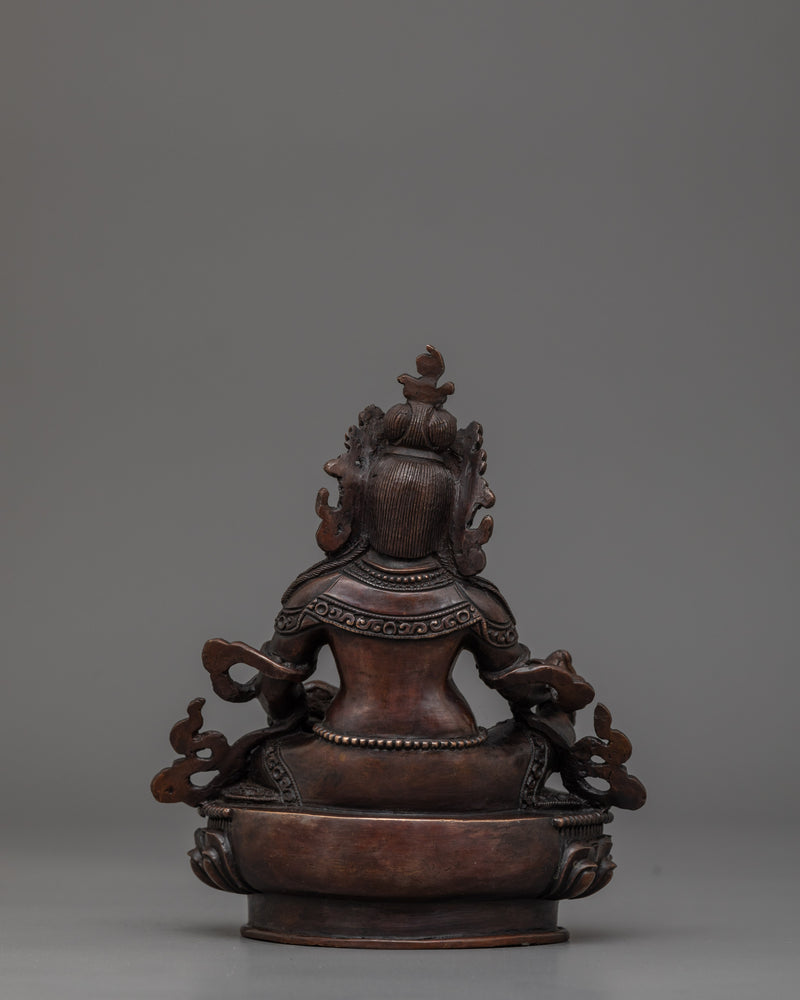 Tibetan Dzambhala Buddhist Deity Statue | Symbol of Prosperity and Abundance