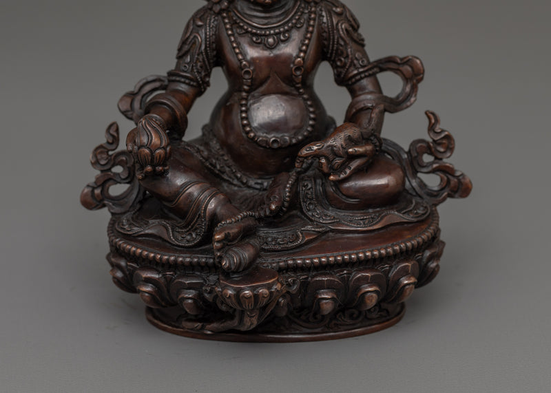 Tibetan Dzambhala Buddhist Deity Statue | Symbol of Prosperity and Abundance