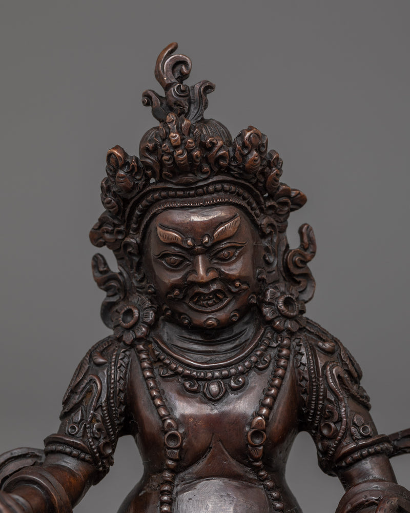 Tibetan Dzambhala Buddhist Deity Statue | Symbol of Prosperity and Abundance