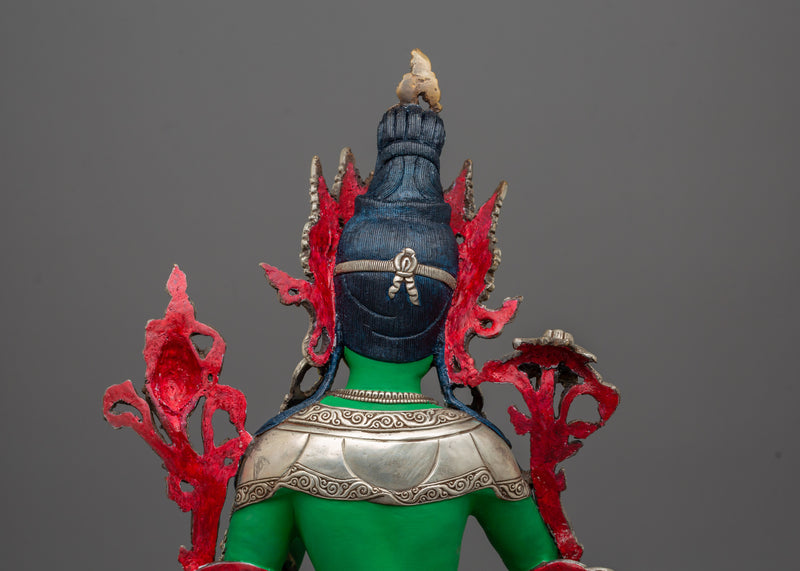 Green Tara Compassion Deity Sculpture | Goddess Shyamatara Statue