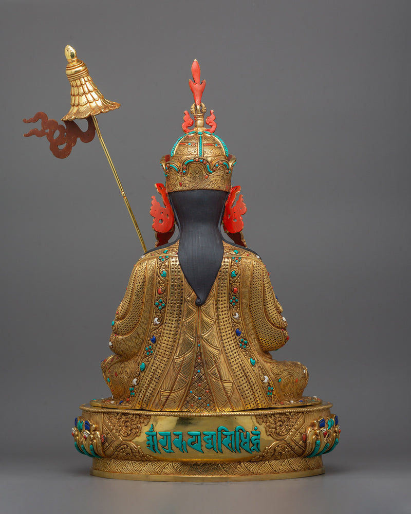 Buddhist Semi-Wrathful Guru Norla Statue | Symbol Wealth and Prosperity