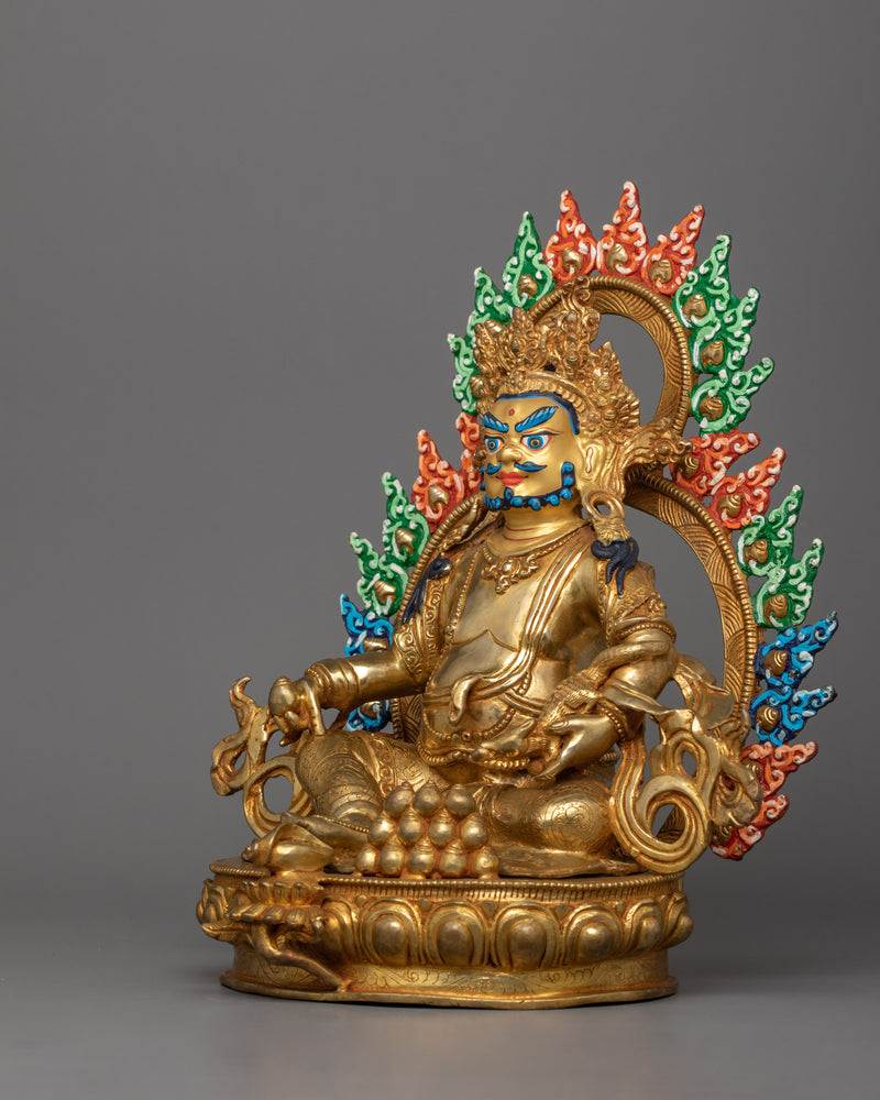 Buddhist Dzambhala Wealth Deity Statue | Symbol of Prosperity and Abundance