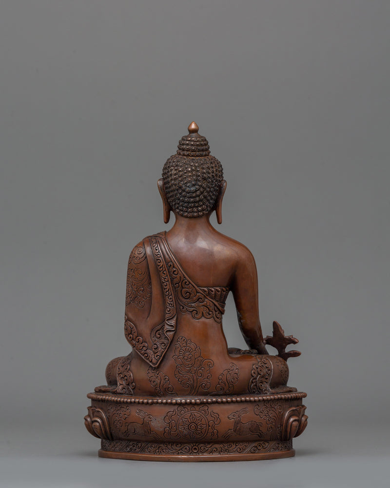 Handmade Oxidized Medicine Buddha Statue | Symbol of Healing and Serenity