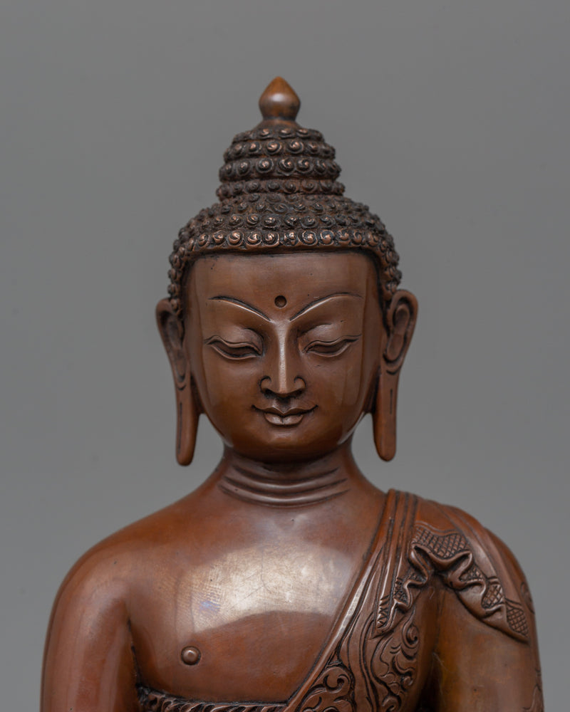 Handmade Oxidized Medicine Buddha Statue | Symbol of Healing and Serenity