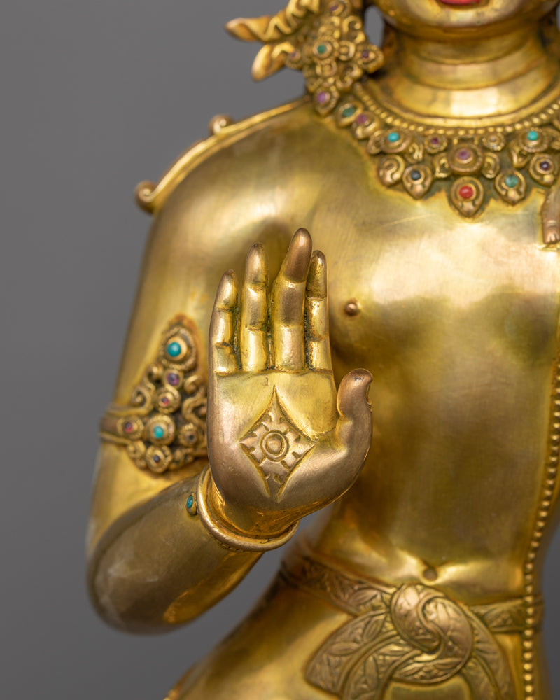 Buddha of the Future, Maitreya | Traditionally Hand-made Sacred Sculpture