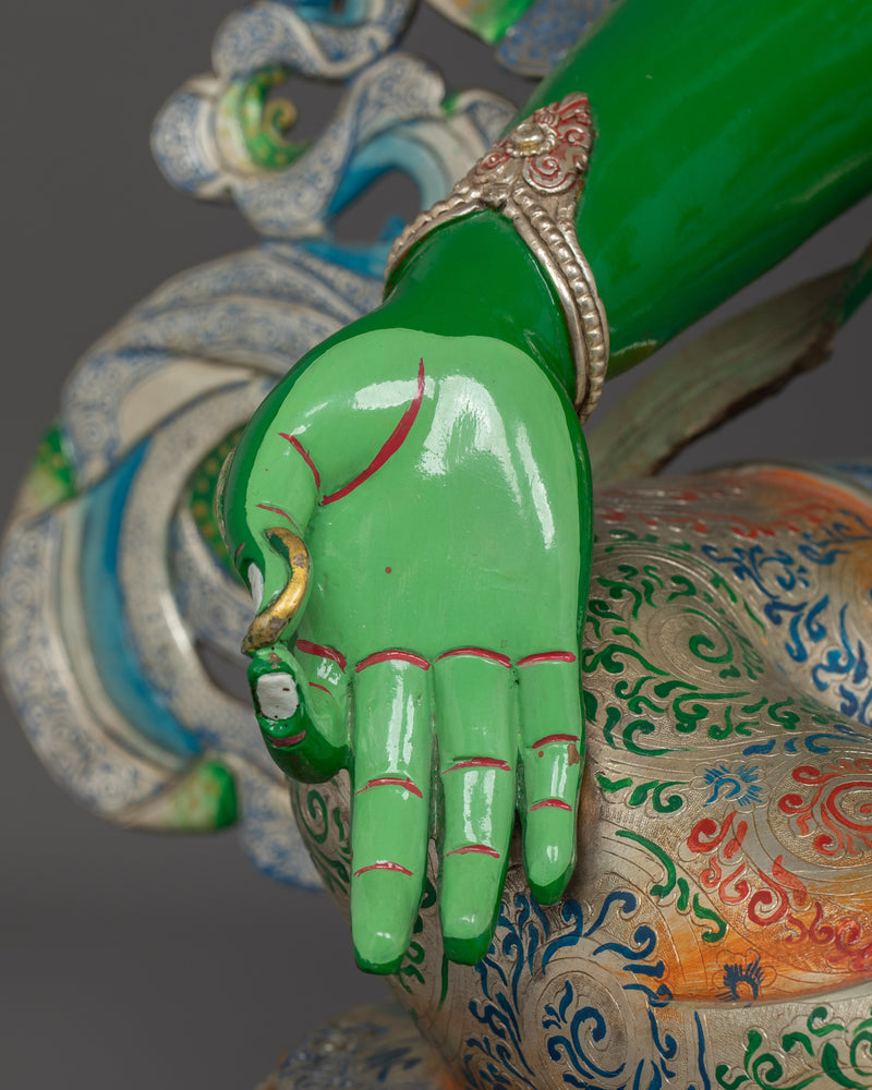 The Spiritual Compassion Deity Green Tara Statue | A Source of Healing and Liberation