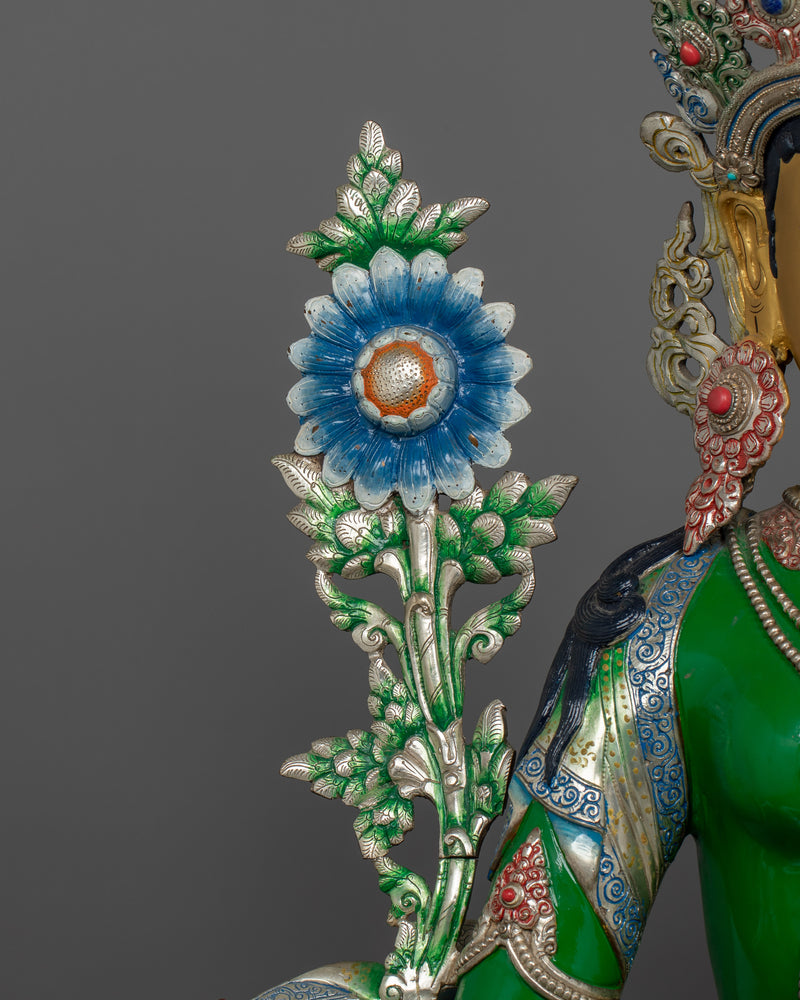 The Spiritual Compassion Deity Green Tara Statue | A Source of Healing and Liberation