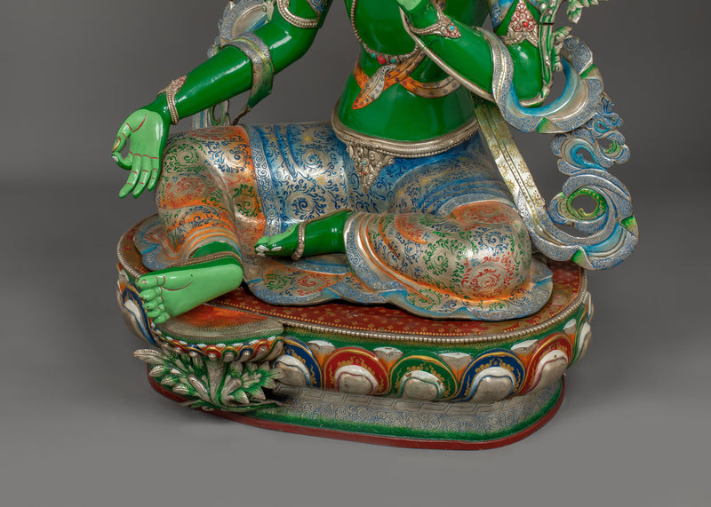 The Spiritual Compassion Deity Green Tara Statue | A Source of Healing and Liberation