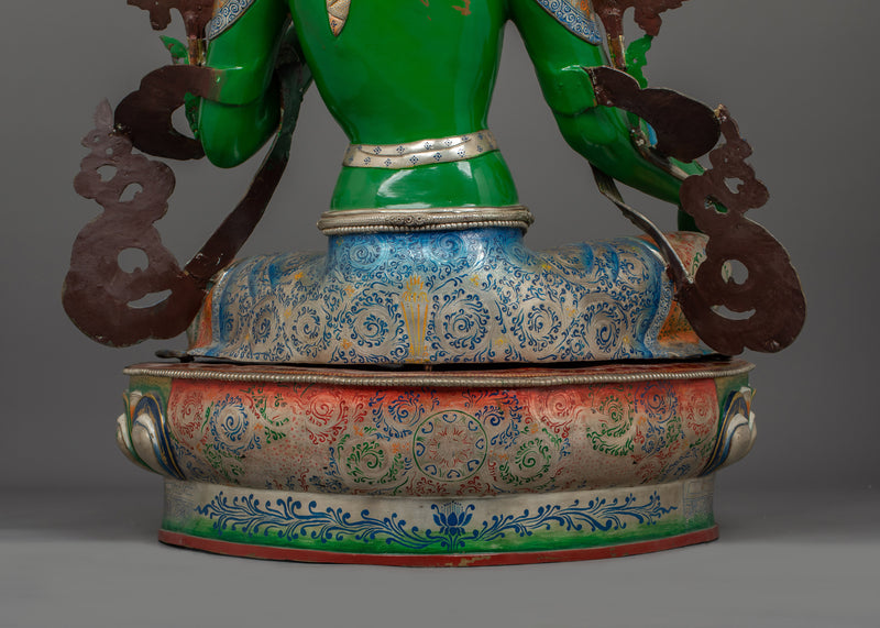 The Spiritual Compassion Deity Green Tara Statue | A Source of Healing and Liberation