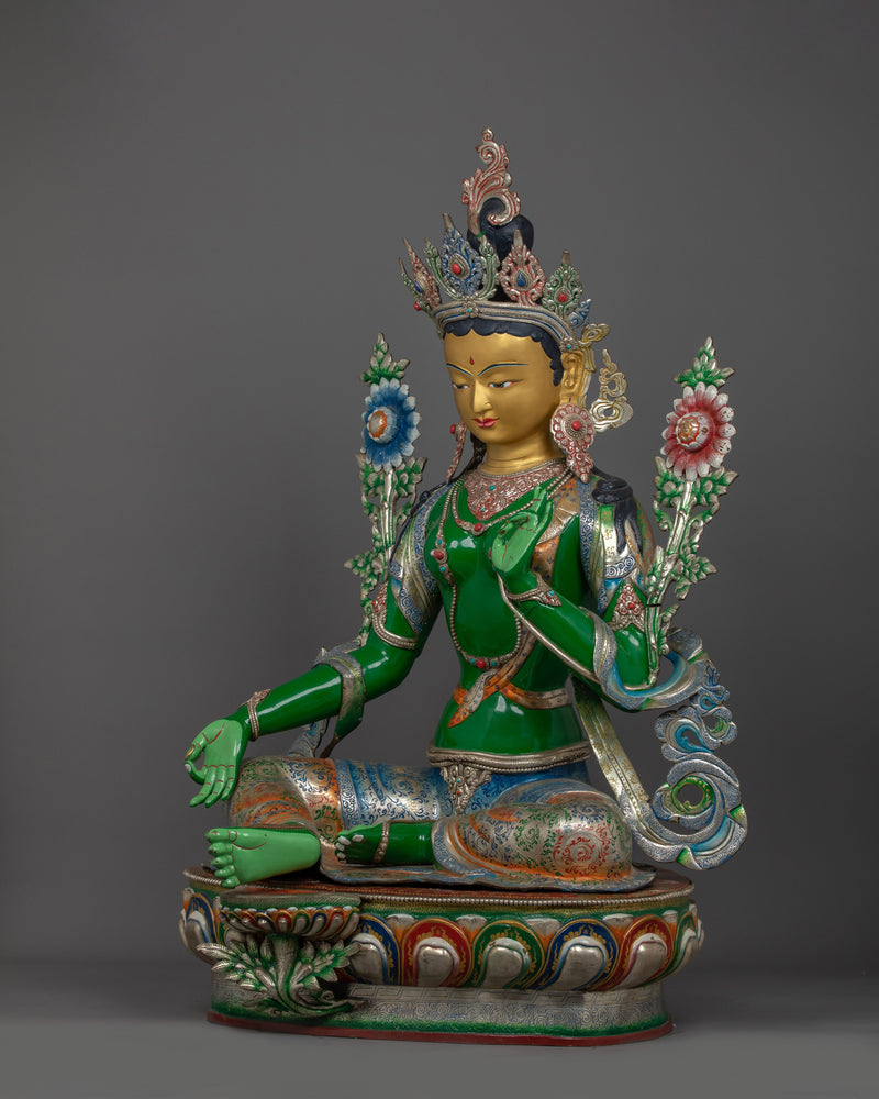 The Spiritual Compassion Deity Green Tara Statue | A Source of Healing and Liberation