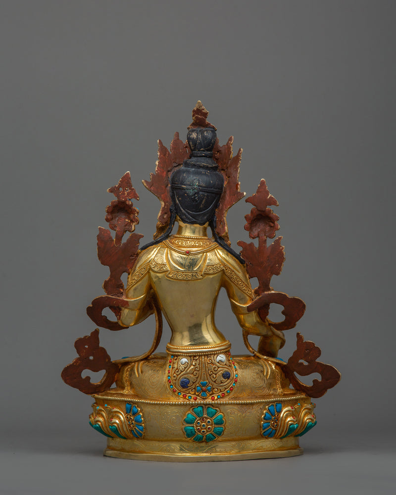 Figurine of Buddhist Deity White Tara | The Guardian of Health and Enlightenment