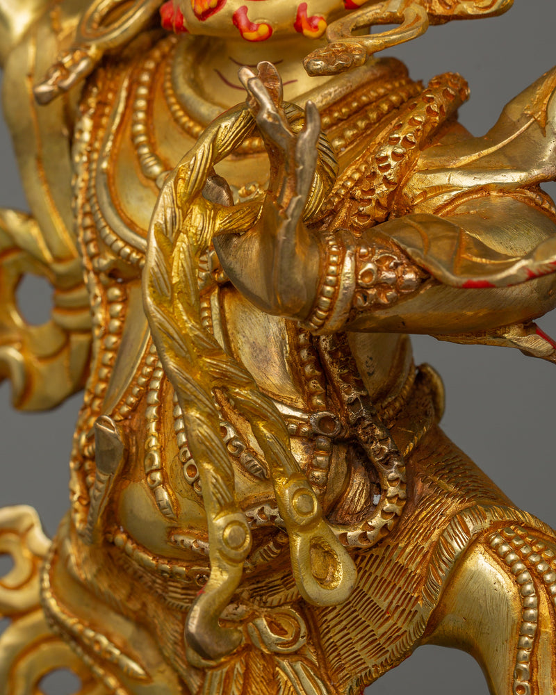 Vajrapani Tantric Guardian Figurine | Ideal for Meditation and Spiritual Practice