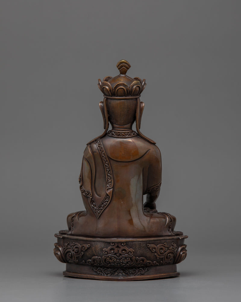 Oxidized 9.1 Inches Shakyamuni Buddha Statue | The Enlightened Teacher Sculpture