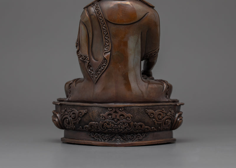 Oxidized 9.1 Inches Shakyamuni Buddha Statue | The Enlightened Teacher Sculpture