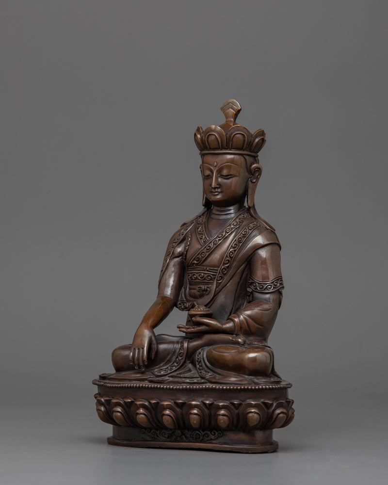 Oxidized 9.1 Inches Shakyamuni Buddha Statue | The Enlightened Teacher Sculpture