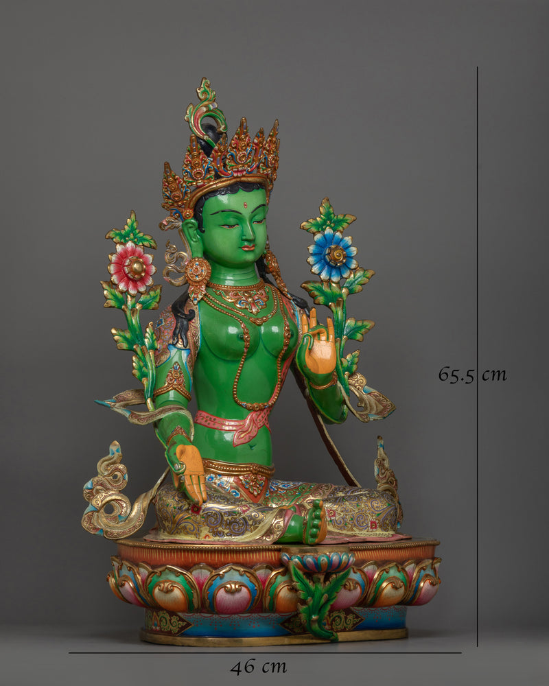 Green Tara with Beautiful Green Body