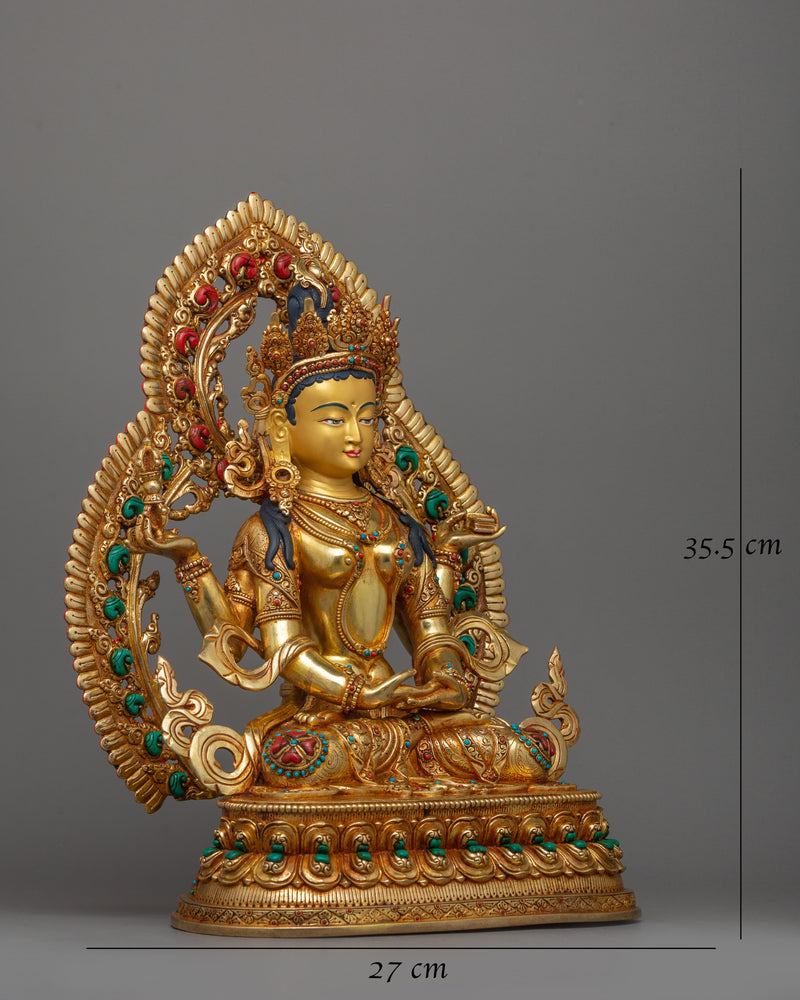 prajnaparamita-statue-with-beautiful-halo