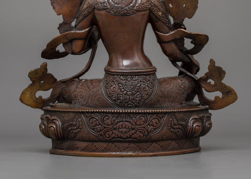 Female Bodhisattva Syamatara Sacred Statue | The Compassionate Liberator