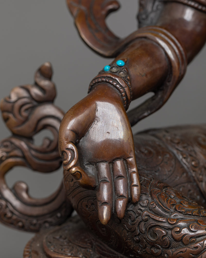 Female Bodhisattva Syamatara Sacred Statue | The Compassionate Liberator