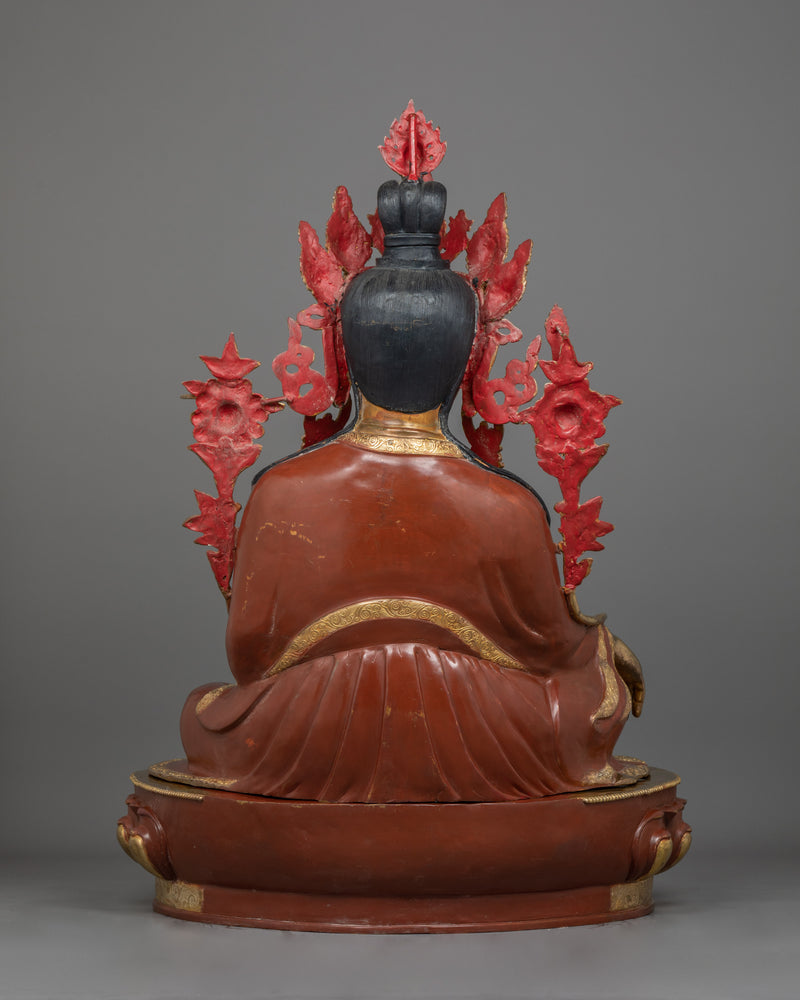 Handmade Trisong Detsen Statue | Traditional Tibetan Buddhist Artwork