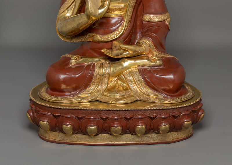 Tibetan Buddhist Santaraksita Statue | Buddhist Monk and Teacher of Dharma