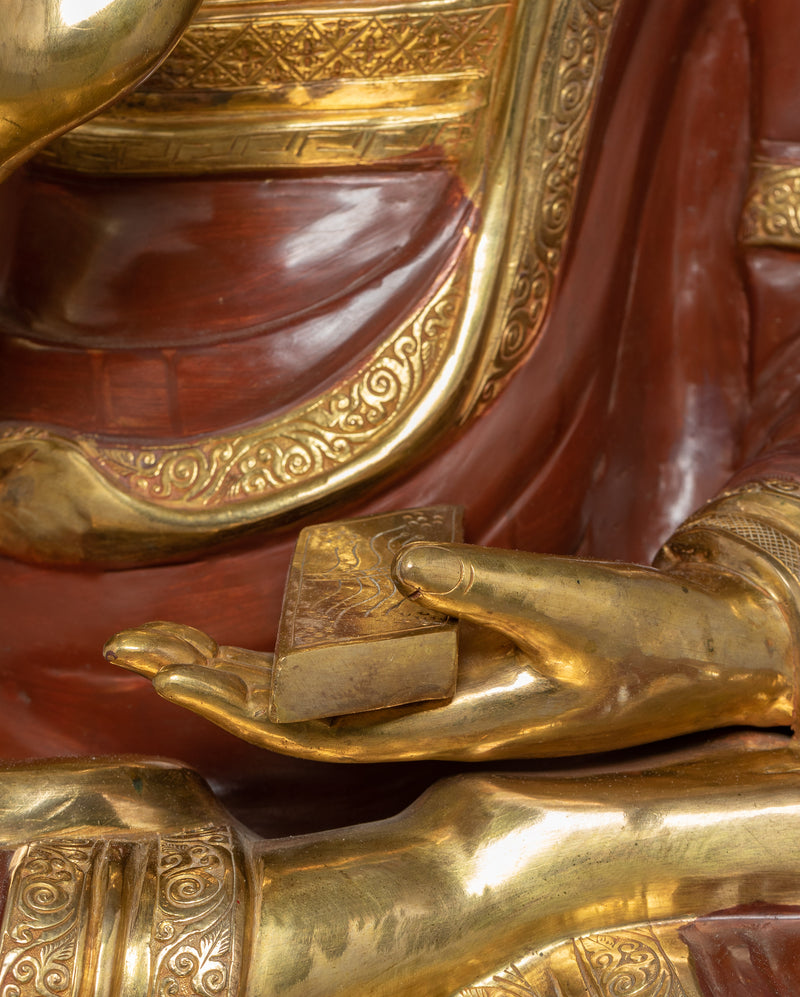 Tibetan Buddhist Santaraksita Statue | Buddhist Monk and Teacher of Dharma