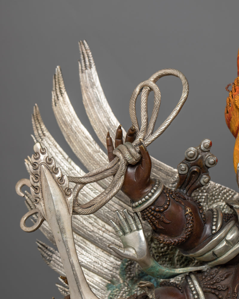 Wrathful Yidam Deity Hayagriva Sculpture | Nepalese Handmade Figurine