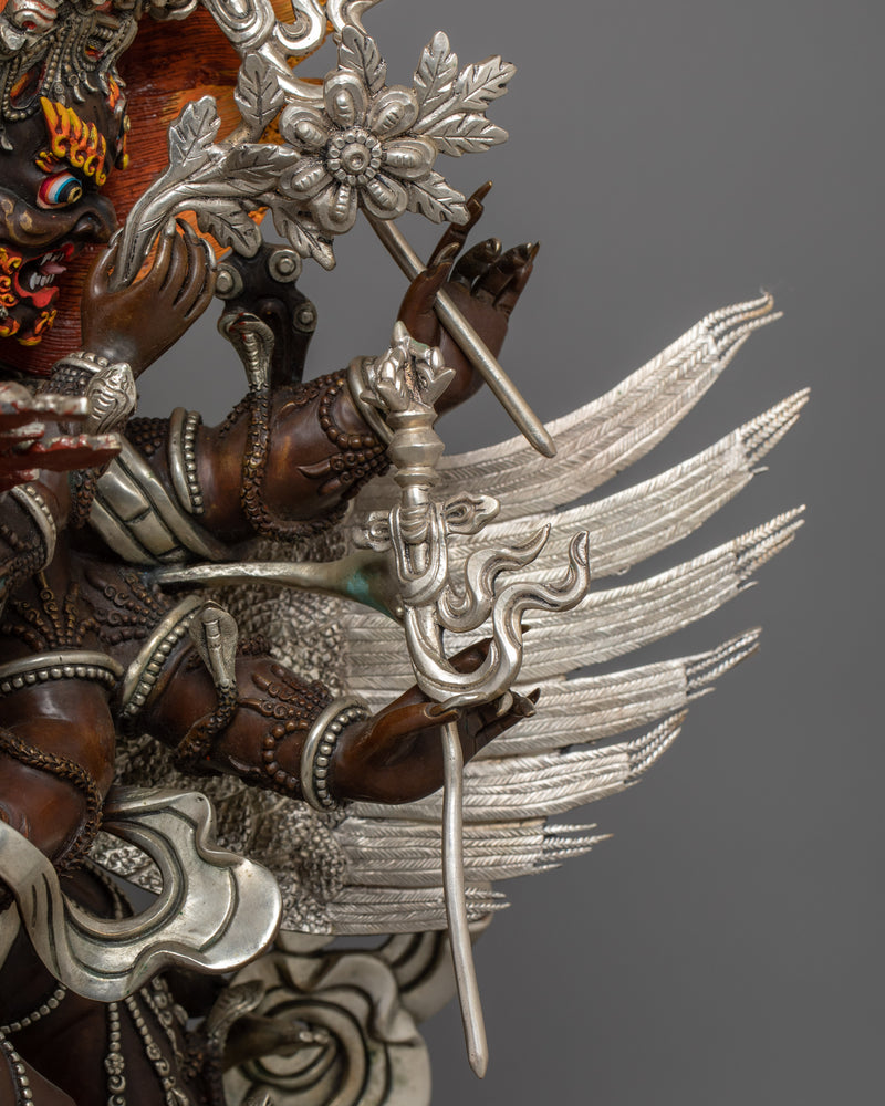 Wrathful Yidam Deity Hayagriva Sculpture | Nepalese Handmade Figurine