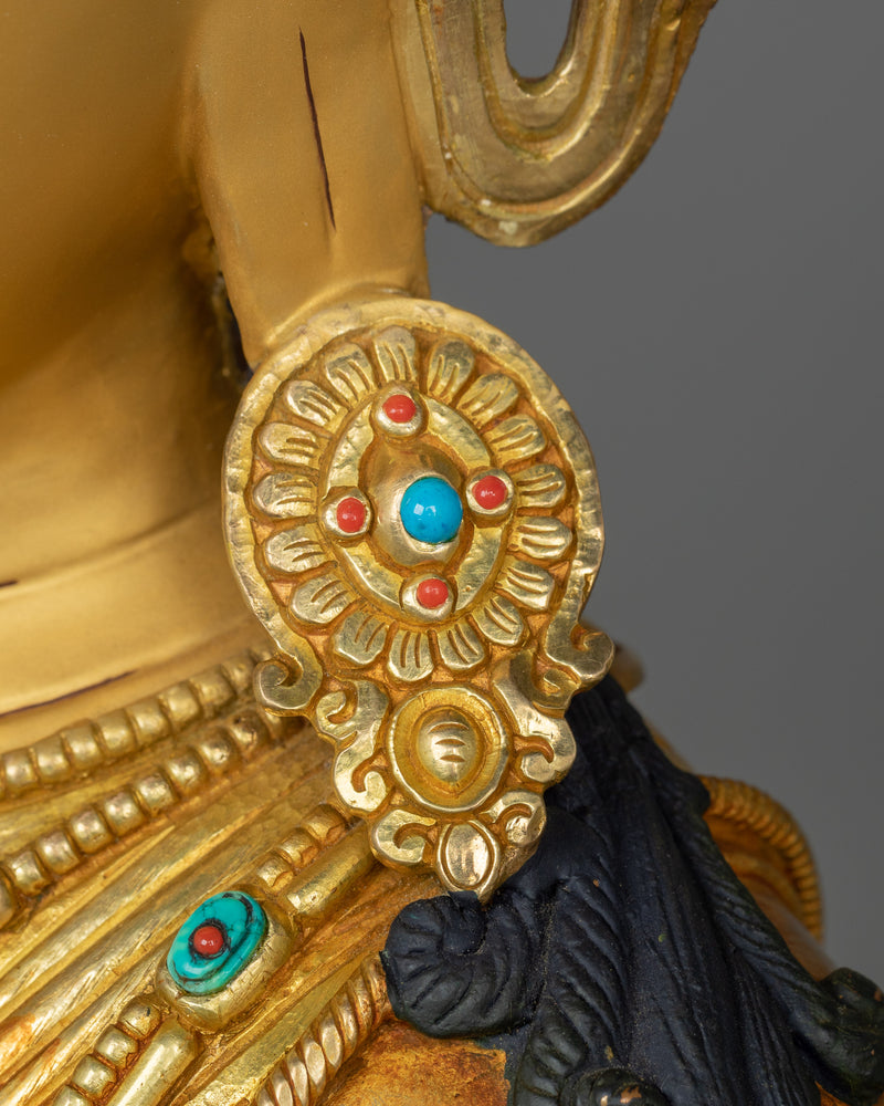 Enlightened Shakyamuni Buddha With Beautiful Halo | Traditional Himalayan Art of Tibet