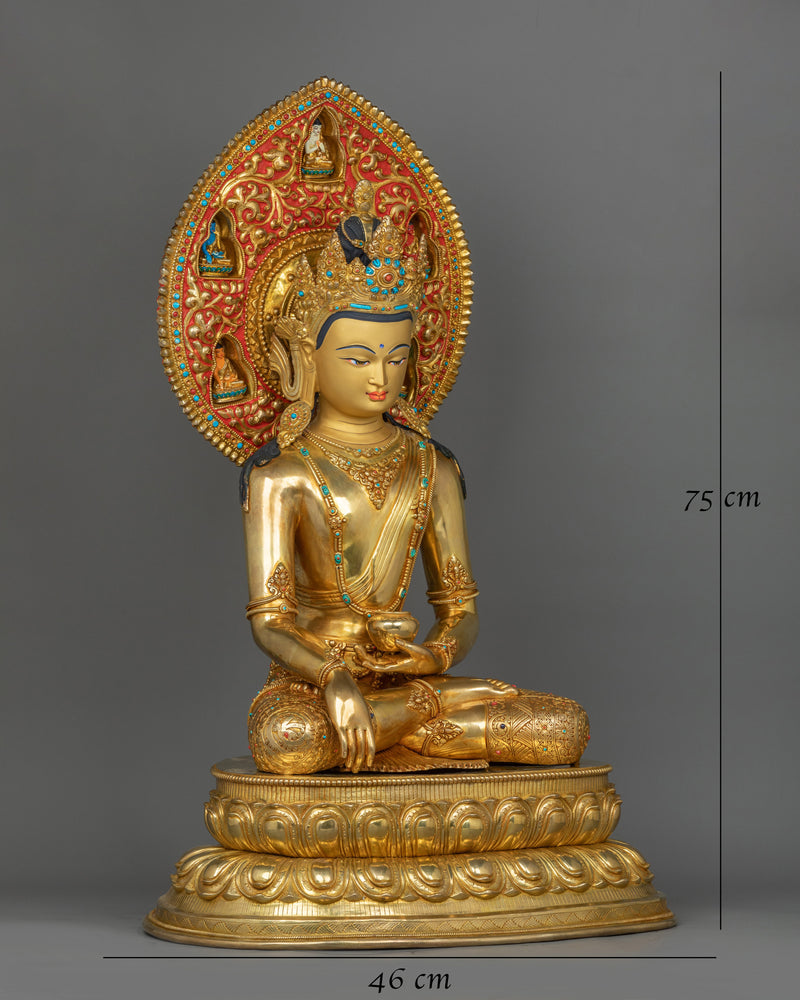 enlightened-buddha-with-crown