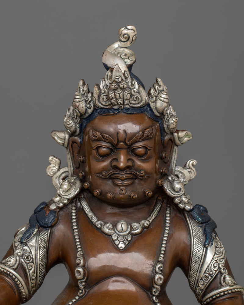 Dzambhala Buddhist Wealth Deity Sculpture | The Guardian of Prosperity