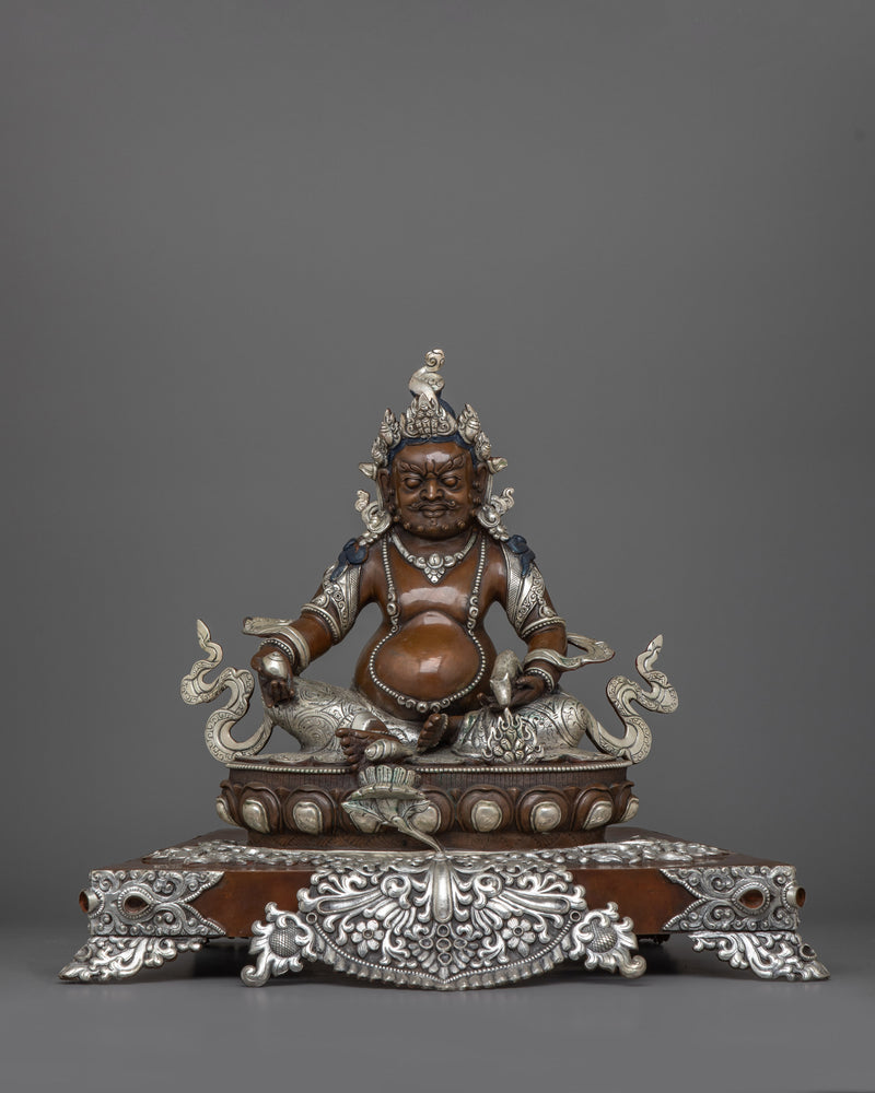 Dzambhala Buddhist Wealth Deity Sculpture | The Guardian of Prosperity