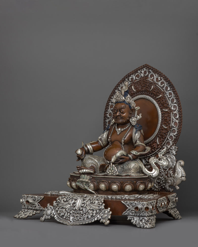 Dzambhala Buddhist Wealth Deity Sculpture | The Guardian of Prosperity