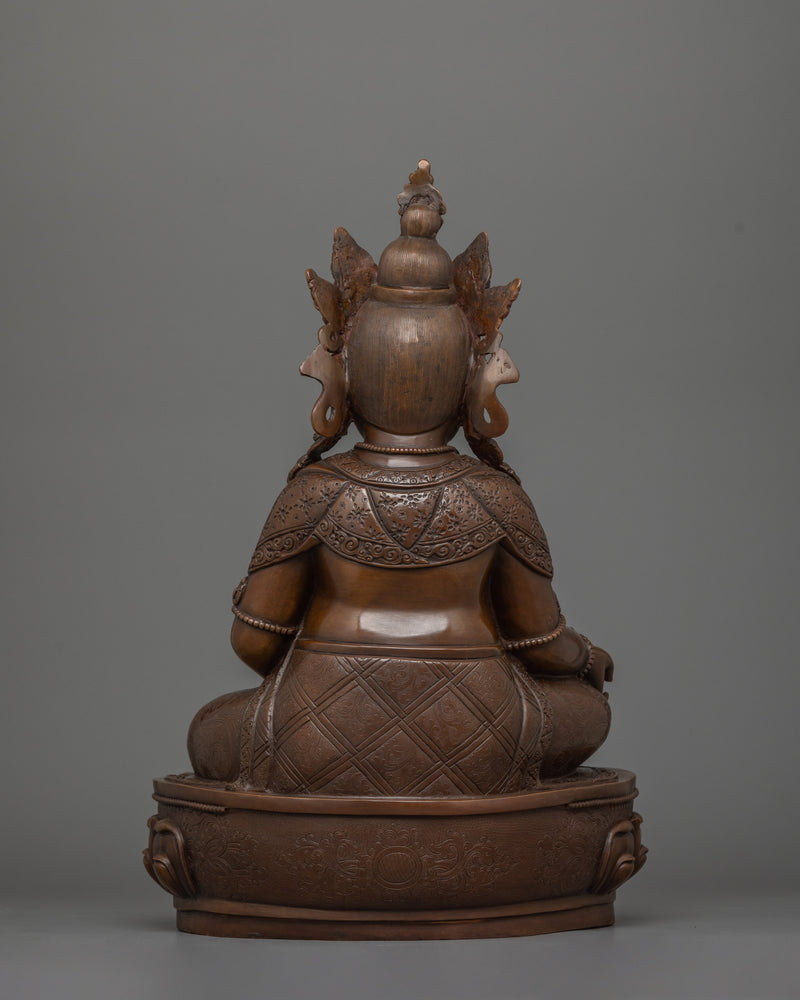 Tibetan Dzambhala Wealth God Statue | Deity for Abundance and Good Fortune