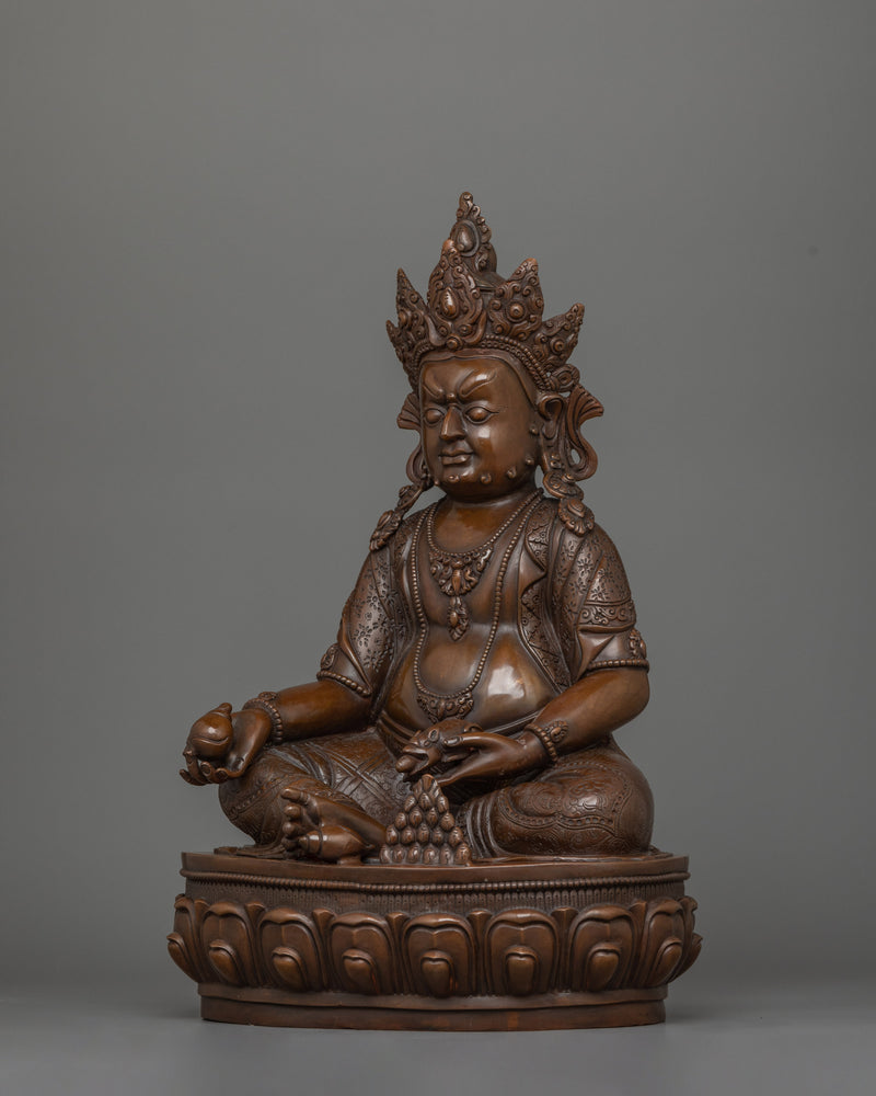 Tibetan Dzambhala Wealth God Statue | Deity for Abundance and Good Fortune